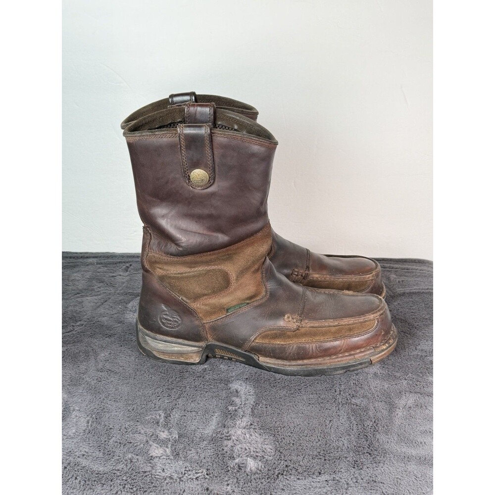 Georgia Boot Men’s 13W Brown Leather Waterproof 10” Work Boots G4403
